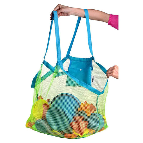 AussieSuperStore Homeware Supplies Mesh Sandproof and Waterproof Storage Beach Bag Tote Extra Large Mesh Sandproof and Waterproof Storage Beach Bag Tote CBBEACHTOYBAG